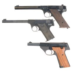 Three High Standard Semi-Automatic Target Pistols