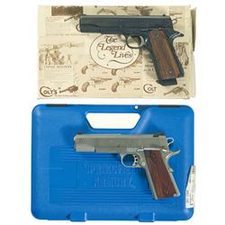 Two Semi-Automatic Pistols and Assortment of Accessories
