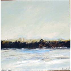 Joyce Rezendes, Central Park Winter I,  Signed Painting