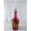Image 1 : A4-4 VICTORIAN CARVED CRYSTAL DECANTER