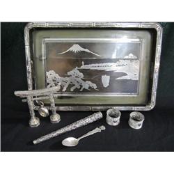 A4-1 LOT OF 7 PIECES OF CIRCA 1800s SILVER