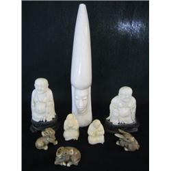 A4-3 LOT OF 8 ASSORTED IVORY ITEMS