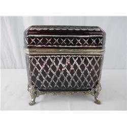 C45-12 CRYSTAL BOX RUBY CUT TO CLEAR