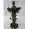 Image 1 : A44-5 ORIGINAL ART NOUVEAU SPELTER FIGURAL LAMP