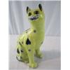 Image 1 : A44-39 GALLE STYLE CERAMIC CAT WITH GLASS EYES