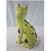 Image 4 : A44-39 GALLE STYLE CERAMIC CAT WITH GLASS EYES