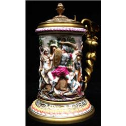 A14-14 PORCELAIN AND ORMOLU TANKARD