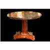Image 1 : A14-49 FINE EMPIRE ROUND TABLE WITH BRONZE SPHINX