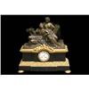 Image 1 : A14-22 EMPIRE BRONZE & BLACK MARBLE CLOCK