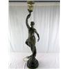 Image 1 : A31-19 ART NOUVEAU BRONZE POST LAMP