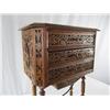 Image 4 : A14-53 CARVED SWISS SEWING TABLE / CHEST
