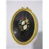 Image 1 : A14-94 OVAL PIETRA DURA MIRROR WITH ORMOLU