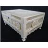 Image 2 : A14-79 ANTIQUE IVORY BOX WITH FILIGREE