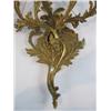 Image 2 : A44-32 PAIR OF BRONZE 5 ARM WALL SCONCES