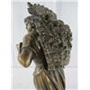 Image 3 : C15-3 BRONZE LADY WITH HARVEST BASKET SIGNED