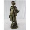 Image 1 : A31-5 ART NOUVEAU BRONZE GIRL WITH MANDOLIN