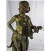 Image 5 : A31-5 ART NOUVEAU BRONZE GIRL WITH MANDOLIN