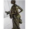 Image 9 : A31-5 ART NOUVEAU BRONZE GIRL WITH MANDOLIN