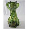 Image 1 : A44-2 LOETZ AUSTRIA GREEN IRIDESCENT VASE