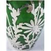 Image 4 : A45-25 SILVER OVERLAY LOETZ PAPERWEIGHT VASE