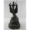 Image 1 : A31-13 BRONZE ART DECO DOUBLE FIGURINE
