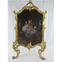 A31-18 ART NOUVEAU FIRE SCREEN