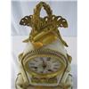 Image 5 : A43-17 FRENCH ONYX & GOLD DORE CLOCK