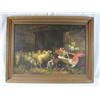 Image 1 : A6-7 BOY WITH SHEEP OIL PAINTING SIGNED