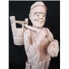 Image 5 : A14-77 JAPANESE IVORY OF OLD MAN HOLDING BASKET