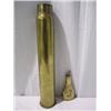 Image 1 : A3-2 BRASS WWII SHELL CASING & GUN POWDER HOLDER