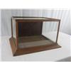 Image 1 : A3-9 ANTIQUE OAK DISPLAY CABINET