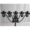 Image 3 : A3-19 PAIR OF VICTORIAN IRON CANDELABRAS