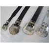 Image 5 : A3-44 LOT OF 4 LEATHER BELTS & SILVER BUCKLES