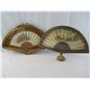 Image 1 : A45-11 PAIR OF HAND PAINTED FRENCH SILK FANS