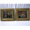 Image 1 : A14-89 PAIR OF OIL ON BOARD PAINTINGS