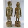 Image 1 : A6-34 PAIR OF WOOD CHINESE STATUES