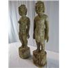 Image 4 : A6-34 PAIR OF WOOD CHINESE STATUES