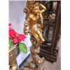 Image 3 : A43-19 CARVED WOOD & GOLD CHERUB PLANT STAND