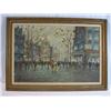 Image 1 : A6-17 ITALIAN STREET SCENE OIL PAINTING