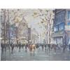 Image 3 : A6-17 ITALIAN STREET SCENE OIL PAINTING