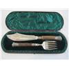 Image 1 : D31-4  STERLING SILVER BONE HANDLE SERVING SET