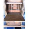 Image 2 : D14-1  OAK SECRETARY CURIO WITH KEY