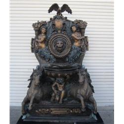 A10-3 OLD WORLD WALL FOUNTAIN WITH TWO HORSES