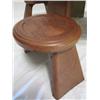 Image 5 : A1-5 SOUTH AMERICAN LEATHER TABLE WITH 4 STOOLS