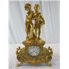 Image 1 : A1A-1 GILDED GOLD FIGURAL MANTLE CLOCK