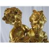 Image 4 : A1A-1 GILDED GOLD FIGURAL MANTLE CLOCK
