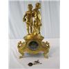 Image 9 : A1A-1 GILDED GOLD FIGURAL MANTLE CLOCK