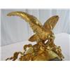 Image 6 : A1A-2 GILDED GOLD EAGLE MANTLE CLOCK