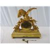 Image 7 : A1A-2 GILDED GOLD EAGLE MANTLE CLOCK