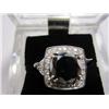 Image 1 : A34-5  14K WHITE GOLD DIAMOND RING